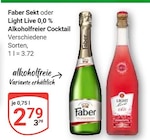 Sekt im Angebot bei GLOBUS in Pulheim Sekt Angebote von Faber bei GLOBUS Pulheim für 2,79 €