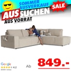 Gio Ecksofa bei Seats and Sofas im Oberhausen Prospekt für 849,00 €
