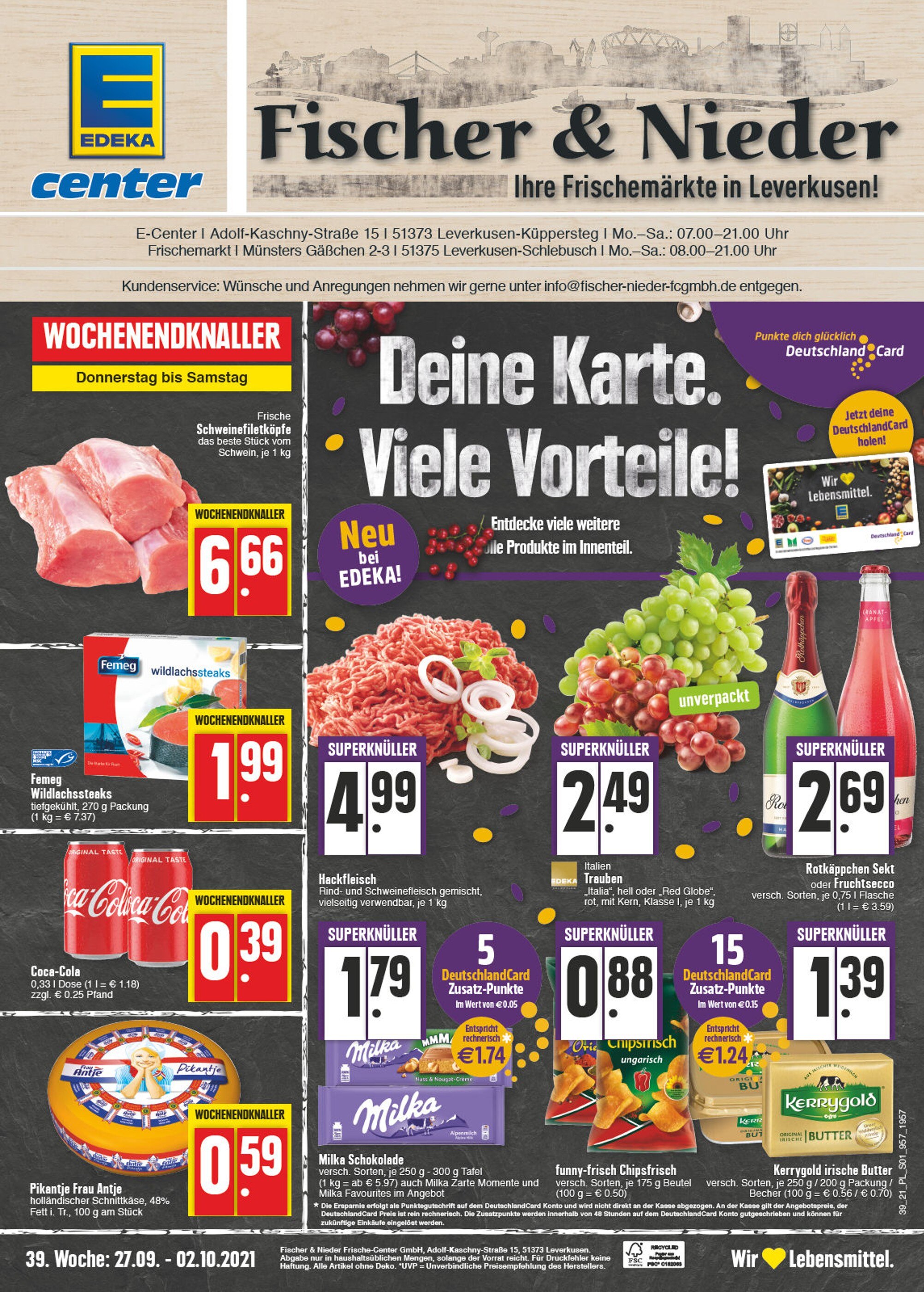 E center Prospekt für Leverkusen mit 24 Seiten E center Prospekt für Leverkusen: "Aktuelle Angebote", 24 Seiten, 27.09.2021 - 02.10.2021
