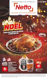 Prospectus Discount Alimentaire de Netto à Beaune: "le vrai NOËL", 24 pages, 26/11/2024 - 02/12/2024