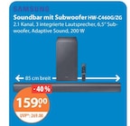 Soundbar mit Subwoofer HW-C460G/ZG von Samsung im aktuellen V-Markt Prospekt für 159,00 €