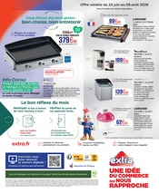 Promos Plancha Électrique dans le catalogue "Coup d'envoi des bons gestes : bien choisir, bien entretenir" de Extra Plancha Électrique en promo dans le catalogue Extra à la page 8