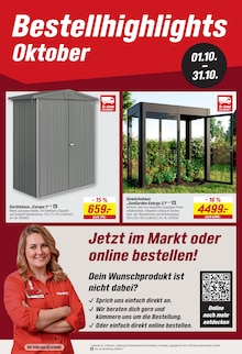 Gartenhaus im aktuellen toom Baumarkt Prospekt (Frankfurt (Main)) Gartenhaus im toom Baumarkt Prospekt "Respekt, wer's selber macht." mit 26 Seiten (Frankfurt (Main))