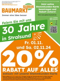 Globus-Baumarkt Prospekt für Grimmen: Immer eine Idee besser, 4 Seiten, 27.10.2024 - 02.11.2024