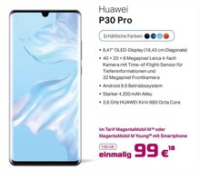 Smartphone P30 Pro bei CSA Computer in Moers Smartphone P30 Pro im Angebot bei CSA Computer Moers für 99,00 €