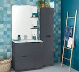 Meuble de salle de bains à poser H.185 x l.80 cm, anthracite, Palermo en promo chez Castorama Meuble de salle de bains à poser H.185 x l.80 cm, anthracite, Palermo dans le catalogue Castorama