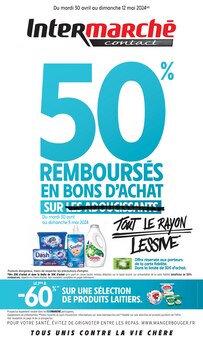 Prospectus Intermarché à Maisoncelles-en-Brie, "50% REMBOURSÉS EN BONS D'ACHAT SUR TOUT LE RAYON LESSIVE", 26 pages de promos valables du 30/04/2024 au 12/05/2024