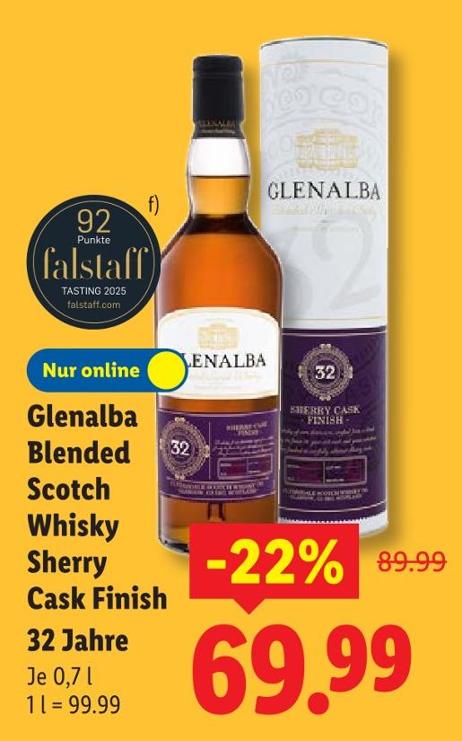 Blended Scotch Whisky Sherry Cask Finish 32 Jahre