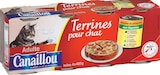 Terrines pour chat adulte viandes, poissons et légumes - CANAILLOU à 3,17 € dans le catalogue Intermarché Super