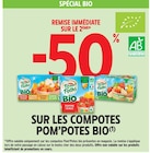 Promo -50% de remise immédiate sur le 2ème sur les compotes Pom'Potes Bio à  dans le catalogue Intermarché Express à Bordeaux