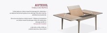 Auteuil table de repas - Crozatier à Le Havre Auteuil table de repas en promo chez Crozatier Le Havre à 2 245,00 €
