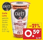 Caffè Latte im Angebot bei Netto Marken-Discount in Ansbach Caffè Latte Angebote von Cafét bei Netto Marken-Discount Ansbach für 0,59 €