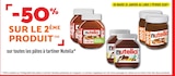 Promo -50% sur le 2éme produit sur toutes les pâtes à tartiner Nutella à  dans le catalogue Netto à Argentan