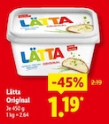 Lätta Original im Lidl Prospekt Lätta Original von im aktuellen Lidl Prospekt für 1,19 €