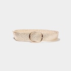 Ceinture tressée couleur or femme - La Halle Ceinture tressée couleur or femme à 7,99 € dans le catalogue La Halle