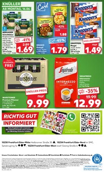 Warsteiner im aktuellen Kaufland Prospekt (Frankfurt (Oder)) Warsteiner im Kaufland Prospekt "Aktuelle Angebote" mit 54 Seiten (Frankfurt (Oder))