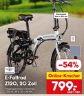 Aktuelles E-Faltrad Z120, 20 Zoll Angebot bei Netto Marken-Discount in Duisburg ab 799,00 €