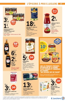 Promo Coulis de tomates dans le catalogue E.Leclerc du moment à la page 17