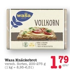 Knäckebrot Vollkorn im Angebot bei E center in Mannheim Knäckebrot Vollkorn Angebote von Wasa bei E center Mannheim für 1,79 €