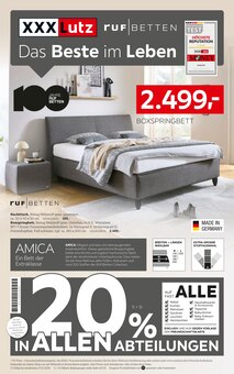 Bett im XXXLutz Prospekt "Das Beste im Leben" mit 8 Seiten (Braunschweig)