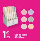 Set de table dans le catalogue Maxi Bazar