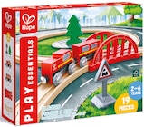 Eisenbahn-Set von Hape für 12,99 € bei Rossmann im Angebot Eisenbahn-Set von Hape im aktuellen Rossmann Prospekt