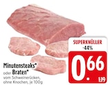 Minutensteaks im Angebot bei EDEKA in Ravensburg Minutensteaks Angebote bei EDEKA Ravensburg für 0,66 €