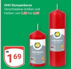 Stumpenkerze im Angebot bei GLOBUS in Homburg Stumpenkerze Angebote von OHO bei GLOBUS Homburg für 1,69 €
