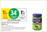 Sauce pesto genovese - BARILLA en promo chez Intermarché Sauce pesto genovese - BARILLA dans le catalogue Intermarché