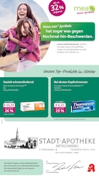 mea - meine apotheke Prospekt "Unsere Oktober-Angebote", 4 Seiten, 01.10.2025 - 01.10.2025 Aktueller mea - meine apotheke Prospekt, "Unsere Oktober-Angebote", mit Angeboten der Woche, gültig von 01.10.2025 bis 01.10.2025