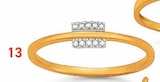 bague diamants 0,03 ct, taille 54, or jaune et rhodié dans le catalogue E.Leclerc