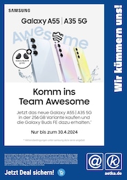 aetka Prospekt für Potsdam: "Komm ins Team Awesome", 1 Seite, 11.03.2024 - 30.04.2024