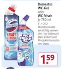 WC-Gel oder WC Frisch Angebote von Domestos bei Rossmann Suhl für 1,59 €