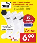 Sport-, Sneaker- oder Quartersocken im Angebot bei Netto Marken-Discount in Neunkirchen Sport-, Sneaker- oder Quartersocken Angebote von Puma bei Netto Marken-Discount Neunkirchen für 6,99 €
