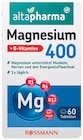Magnesium 400 im Rossmann Prospekt Magnesium 400 von Altapharma im aktuellen Rossmann Prospekt für 2,40 €