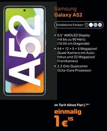 Kiel-Com Kiel - Smartphone Galaxy A52 Smartphone Galaxy A52 Angebot bei Kiel-Com Kiel im Prospekt #KAUFTLOKAL #BLEIBTGESUND