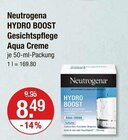 HYDRO BOOST Gesichtspflege Aqua Creme von Neutrogena im aktuellen V-Markt Prospekt für 8,49 €
