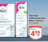 Haarentfernungscreme Bikini + Achseln Angebote von Veet bei GLOBUS Amberg für 4,99 €