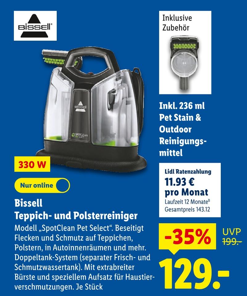 Teppich- und Polsterreiniger Modell SpotClean Pet Select