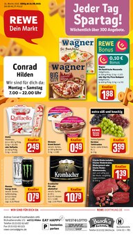 Krombacher im aktuellen REWE Prospekt (Hilden) Krombacher im REWE Prospekt "Dein Markt" mit 32 Seiten (Hilden)