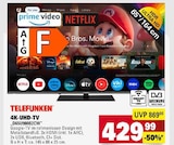 4K-UHD-TV im Angebot bei E center in Langen 4K-UHD-TV Angebote von Telefunken bei E center Langen für 429,99 €