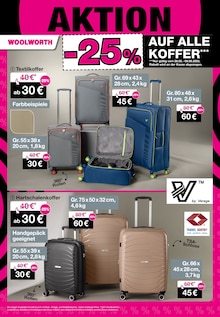 Koffer im aktuellen Woolworth Prospekt (Erfurt) Koffer im Woolworth Prospekt "Aktuelle Angebote" mit 44 Seiten (Erfurt)