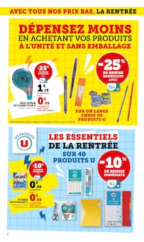 Promo Cahier dans le catalogue Super U du moment à la page 4