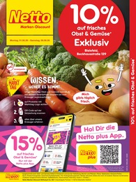 Netto Marken-Discount Prospekt für Bielefeld: "10% auf Obst & Gemüse", 2 Seiten, 01.06.2026 - 06.06.2026