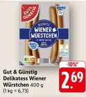 Delikatess Wiener Würstchen Angebote von Gut & Günstig bei E center Pirmasens für 2,69 €