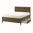 Bettgestell mit Schubladen braun gebeiztes Eichenfurnier/Leirsund 160x200 cm Angebot im IKEA Prospekt Bettgestell mit Schubladen braun gebeiztes Eichenfurnier/Leirsund 160x200 cm im IKEA Prospekt zum Preis von 647,00 €