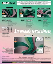 Promos Télévision dans le catalogue "À LA RENTRÉE, LE BON RÉFLEXE, C'EST LA REPRISE." de Blanc Brun Télévision en promo dans le catalogue Blanc Brun à la page 2