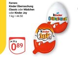 Kinder Überraschung Classic Angebote von Ferrero bei GLOBUS Erfurt für 0,89 €
