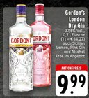London Dry Gin oder Premium Pink im Angebot bei EDEKA in Erkrath London Dry Gin oder Premium Pink Angebote von Gordon's bei EDEKA Erkrath für 9,99 €