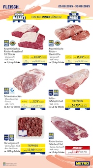 Rindfleisch im METRO Prospekt "Wochenangebote" mit 30 Seiten (Dortmund)